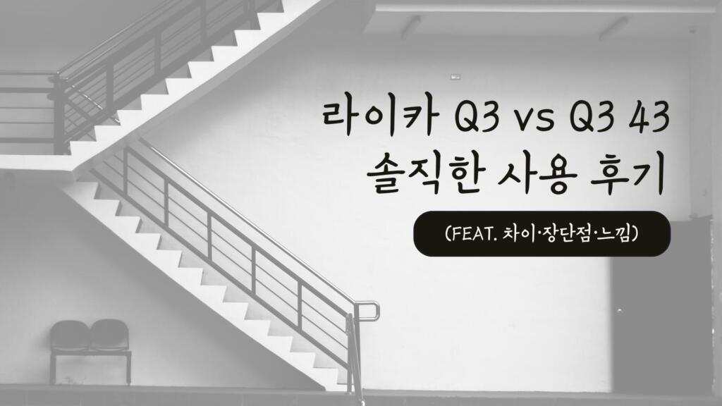 라이카 Q3 vs Q3 43 솔직한 사용 후기 (feat. 차이·장단점·느낌)
