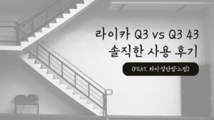 라이카 Q3 vs Q3 43 솔직한 사용 후기 (feat. 차이·장단점·느낌)